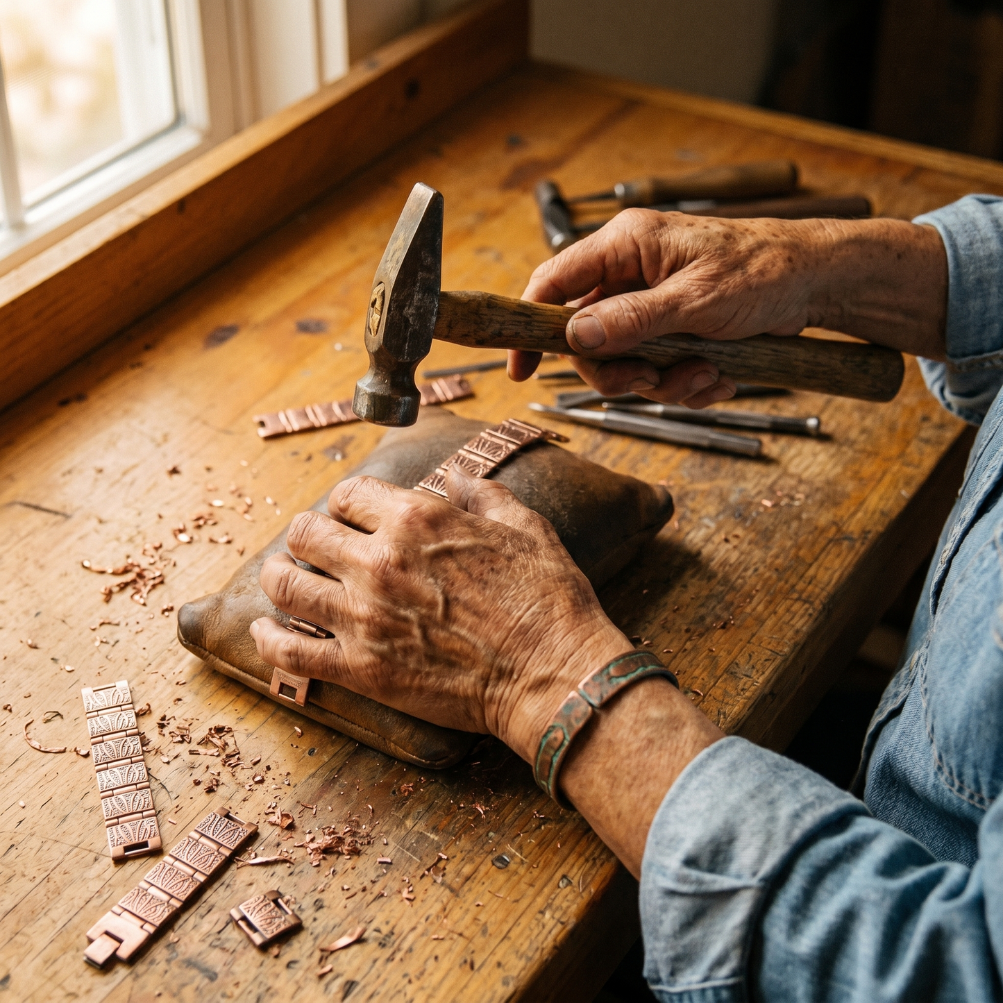 Driftwood Men's Copper Bracelet