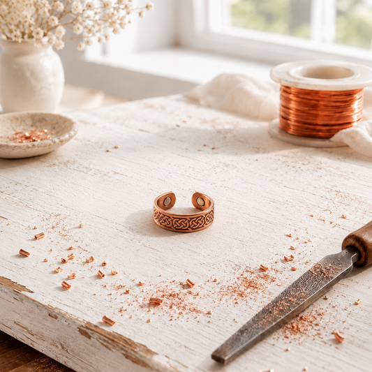 Cora's Plait Copper Ring