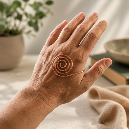 Cora's Volute Copper Hand Spiral