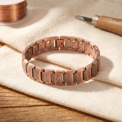 Cipher Men's Copper Bracelet