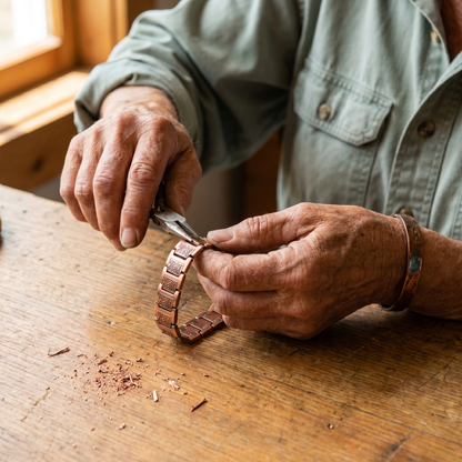 Cipher Men's Copper Bracelet
