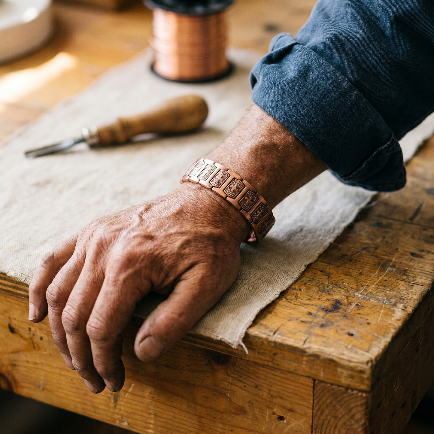 Affluence Men's Copper Bracelet