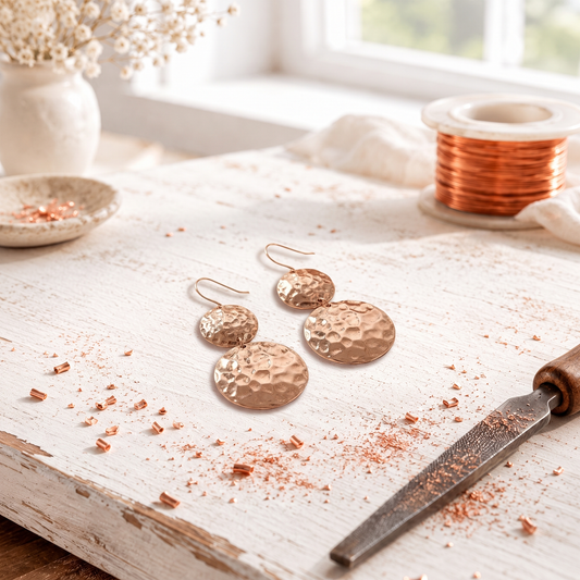 Cora's Sundrop Copper Earrings