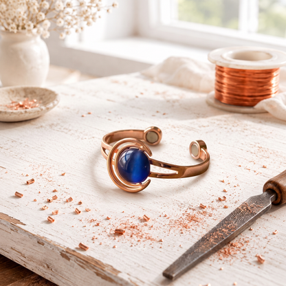 Cora's Crescent Copper Bracelet
