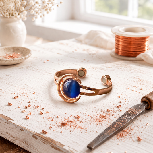 Cora's Crescent Copper Bracelet