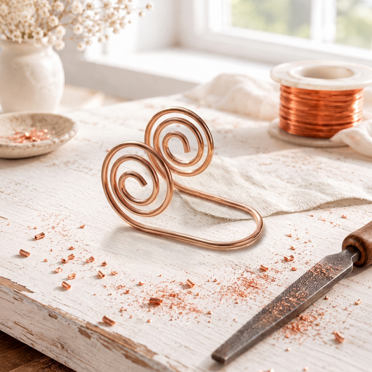 Cora's Volute Copper Hand Spiral