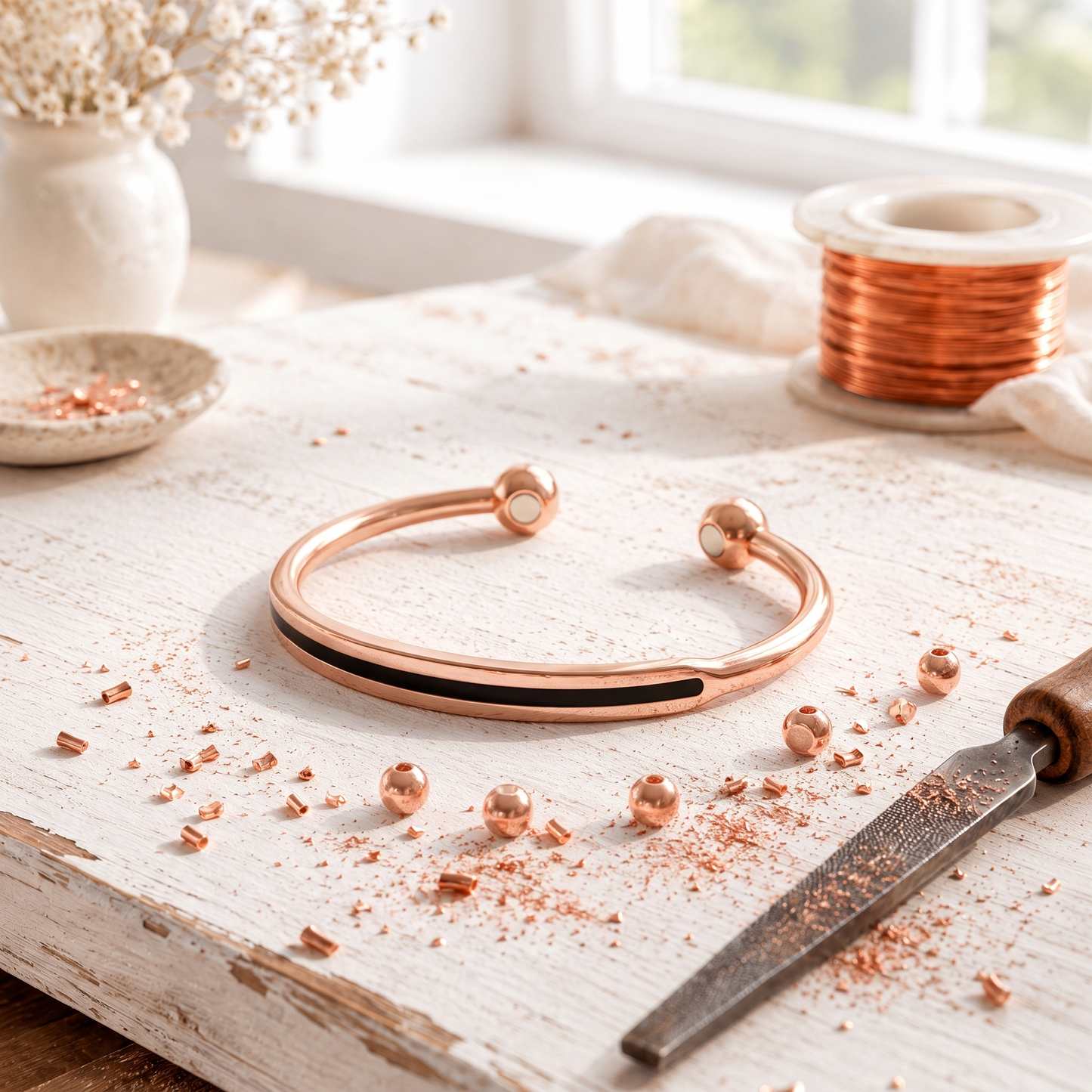 Cora's Spine Copper Bracelet