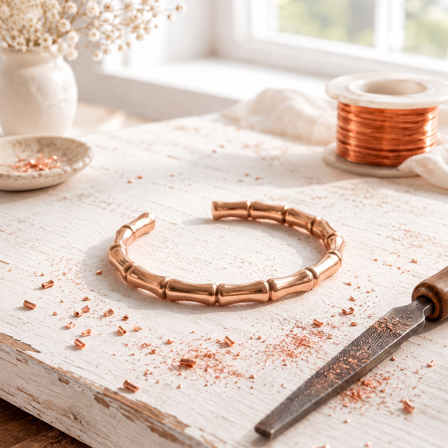 Cora's Culm Copper Bracelet