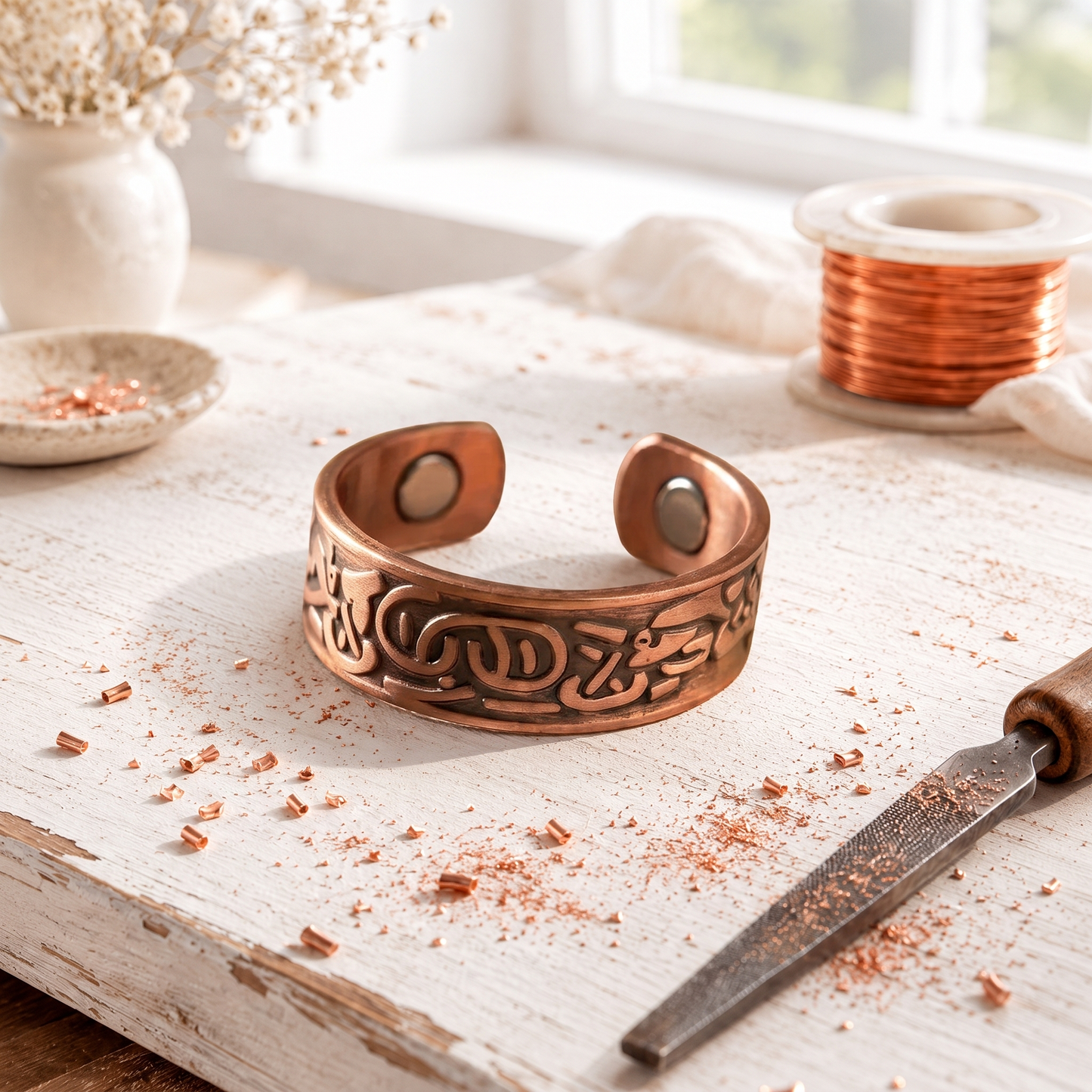 Cora's Glyph Copper Ring