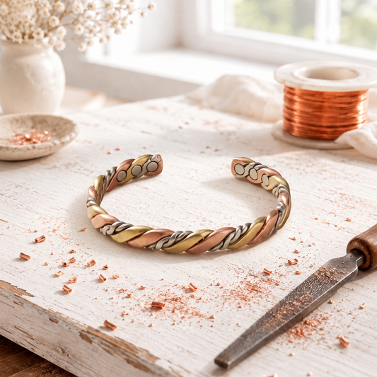 Cora's Trine Copper Bracelet
