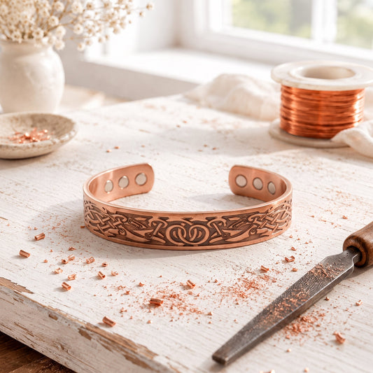 Cora's Knotwork Copper Bracelet