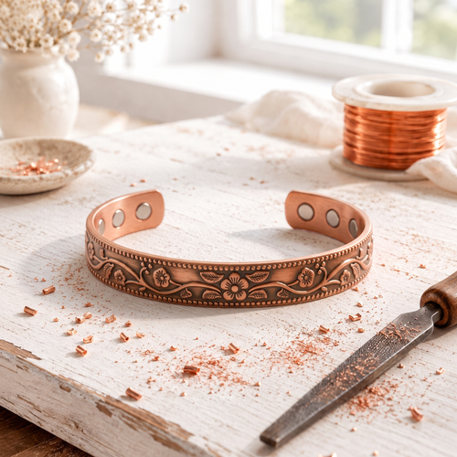 Cora's Festoon Copper Bracelet