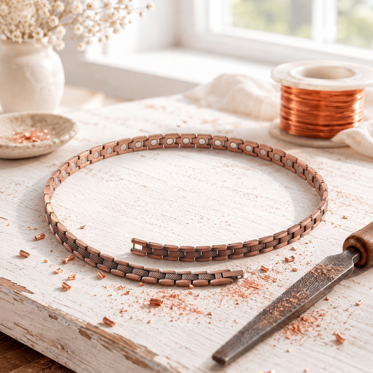 Cora's Cobble Copper Necklace