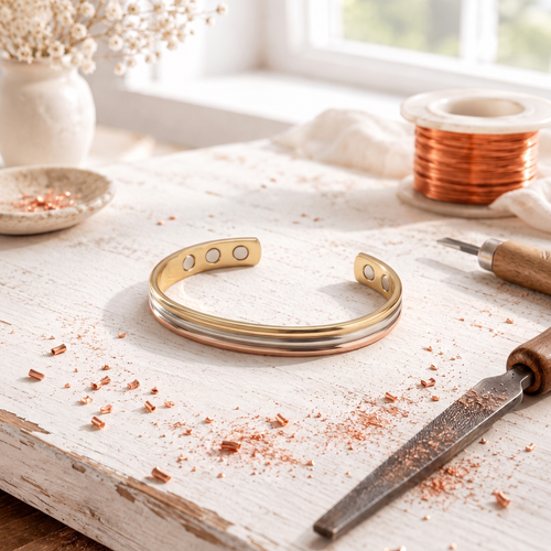 Cora's Seam Copper Bracelet